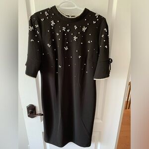 Karl Lagerfeld Pearl and Gem embellished Dress
